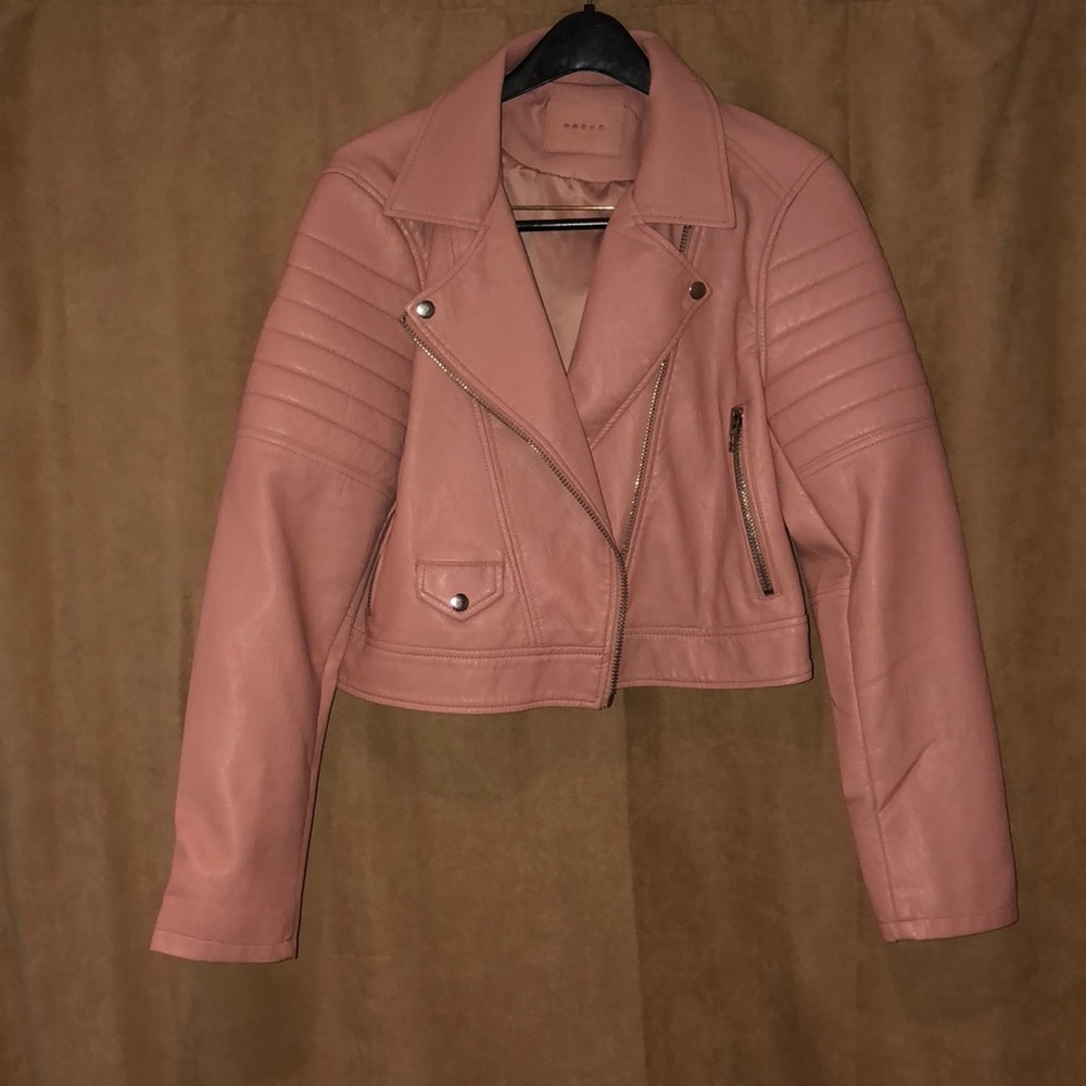 BLANKNYC Rose colored Motojacket